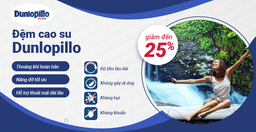 Đệm Dunlopillo Chính Hãng